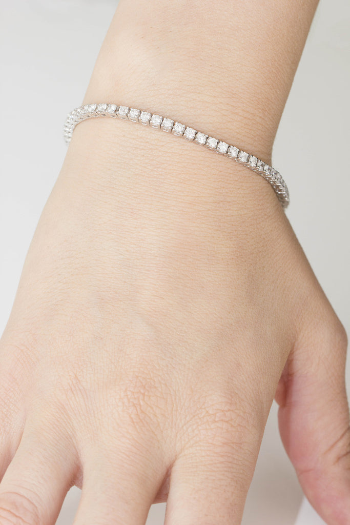 Diamond Tennis 18K White Gold Bracelet - OUT OF STOCK