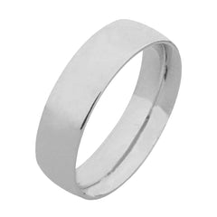 18K Near Flat Plain Wedding Ring
