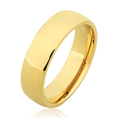 14K Semi Flat Plain Wedding Ring