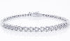 Flower Shaped Diamond 18K White Gold Bracelet - OUT OF STOCK