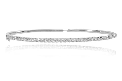 Diamond 18K White Gold Bangle