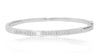 Princess Cut Diamond White Gold Bangle