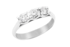 Diamond Trilogy 18K White Gold Ring - OUT OF STOCK