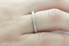Half Eternity Diamond 18K White Gold Ring - OUT OF STOCK