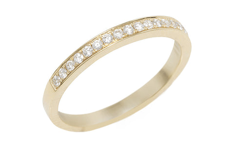 Half Eternity Diamond 18K Yellow Gold Ring - OUT OF STOCK