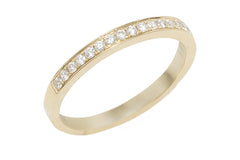 Half Eternity Diamond 18K Yellow Gold Ring - OUT OF STOCK