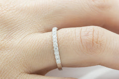 Half Way Diamond Eternity 18K White Gold Ring - OUT OF STOCK