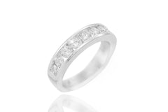Half Eternity Diamond 18K White Gold Ring