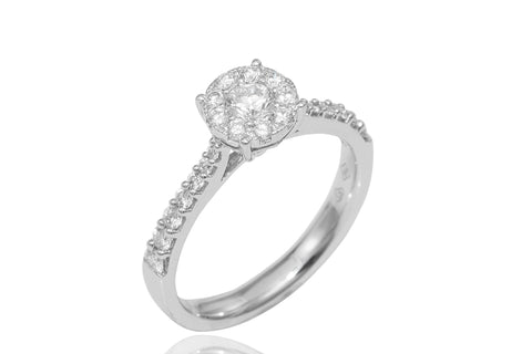 Illision Set Diamond 18K White Gold Ring - OUT OF STOCK