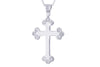 Diamond Cross 18K White Gold Pendant