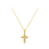 Diamond Mini Cross 18K Yellow Gold Pendant