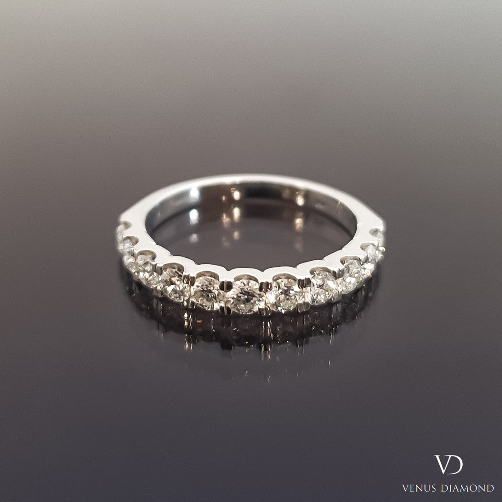 18k Diamond White Gold Half Eternity