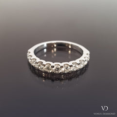 18k Diamond White Gold Half Eternity