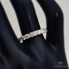 18k Diamond White Gold Half Eternity