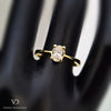 18k Yellow Gold Oval Cut Diamond Solitaire Engagement Ring