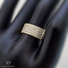 18k Yellow Gold Pavé Diamond Settting Eternity Ring